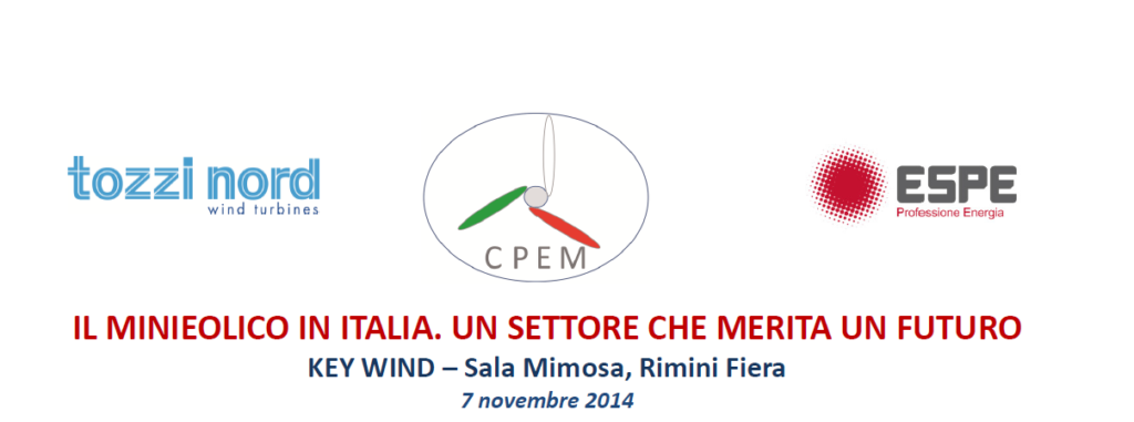 Convegno nazionale CPEM sul minieolico in Italia